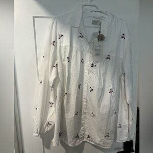 Kafe curve embroidered blouse. NWT, size 3xl